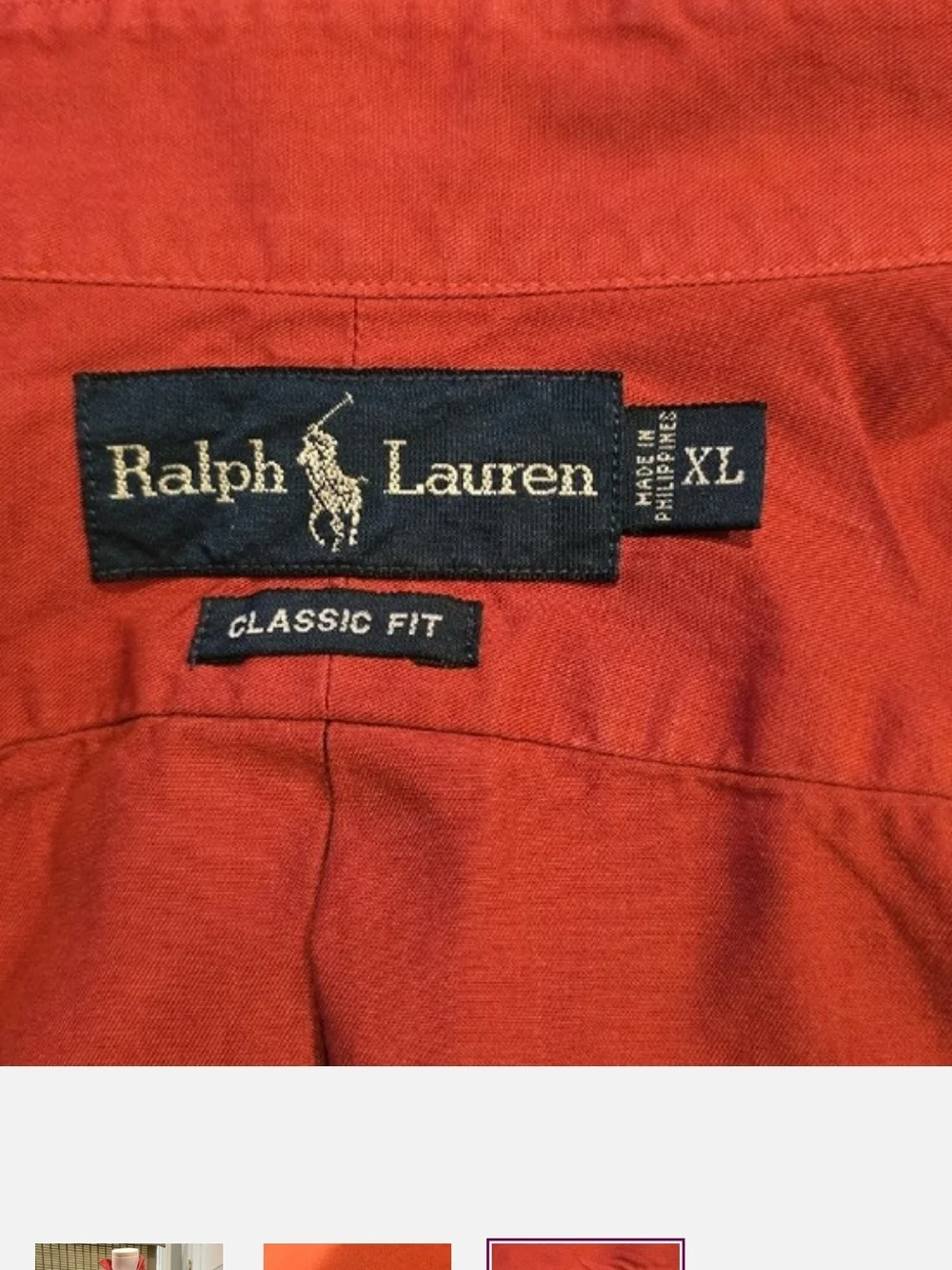 Polo by Ralph Lauren Deep Red Button-Up Blazer Shirt